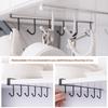 Space Saving Under Cabinet Mug Hanger 6 Heavy Duty Hooks No Drill Design Cup Rack for Kitchen Apartment RV Coffee Bar