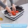 3 in 1 Folding Vegetable Board BPA Free Fruit Basket Collapsible Cutting Board  Household