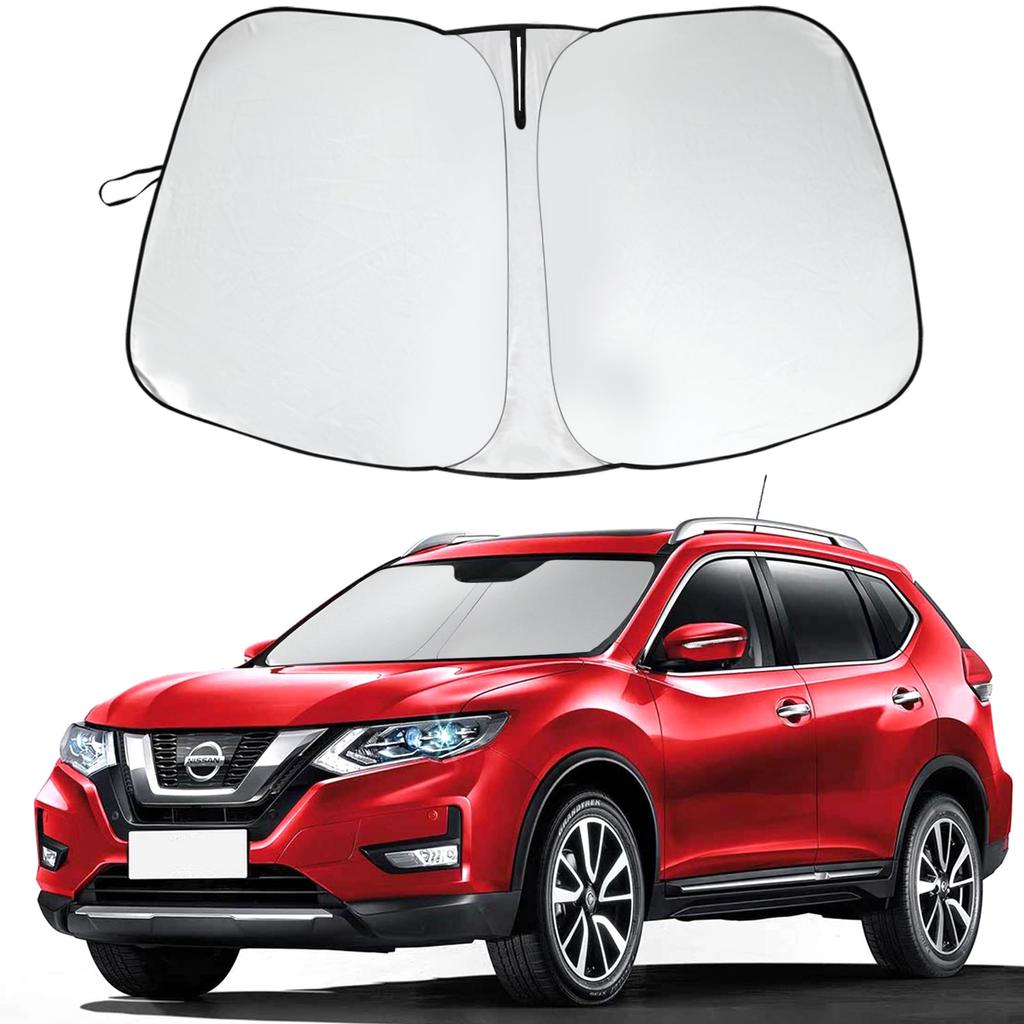 Frontscheiben-Sonnenschutz Faltbarer Sonnenschutz-Protektor Sonnenschutz Passend für 2014- Nissan Rogue 2025 Upgrade-Zubehör