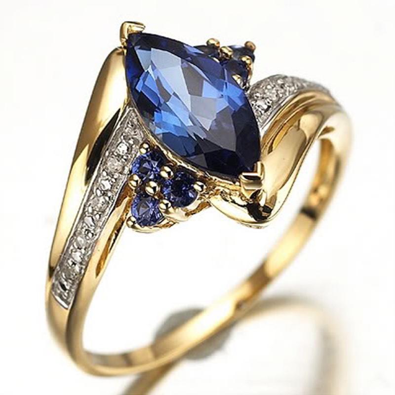 Bijoux Vintage pour femmes, bague de fiançailles de mariée en strass, Design torsadé, taille 6-9