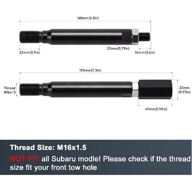 Front Bumper Tow Hook License Plate Mount Relocator Bracket Mounting Bolt Adapter Kit for Subaru BRZ WRX Crossbrek Forester Toyota 86 Prius Scion