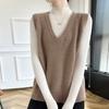 Women's Cashmere Vest Qinghe Cashmere 30% Cashmere 70% Wool Autumn and Winter Cashmere Vest Soft and Warm