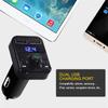 Drahtlose Freisprecheinrichtung fürs Auto Bluetooth 5.0 FM-Transmitter MP3-Ladegerät Dual-Player Bluetooth LED-Anzeige Dual-USB-Autoladegerät