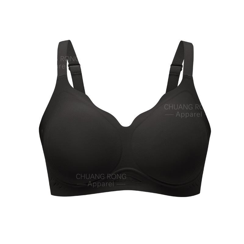 

European and American underwear women s soft support jelly glue lift pull small breasts gather without traces close secondary breasts large breasts S чёрный
