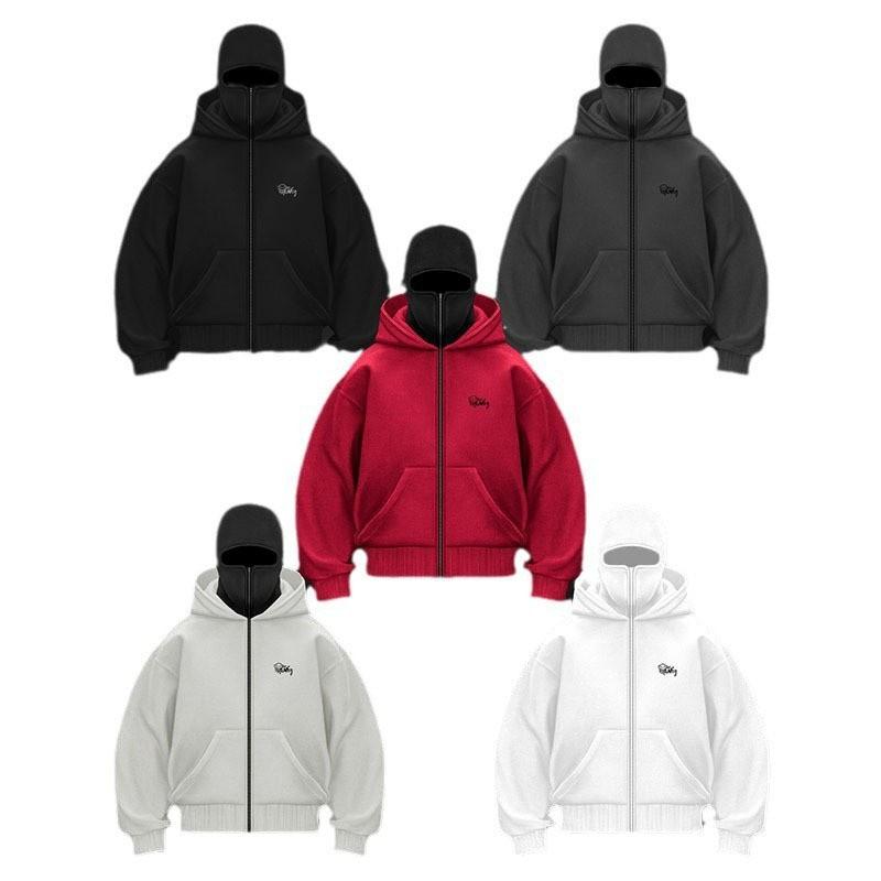 Fashionable autumn and winter hoodie jacket with loose double hat design and hooded sweatshirt