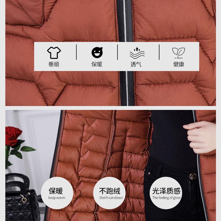 Down cotton-padded clothes women's medium and long winter clothing slim-fitting cotton-padded clothes women's winter mother clothing large-size cotton