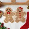 Non-Slip Bathroom Mat Cartoon Door Mat New Gingerbread Man Carpet
