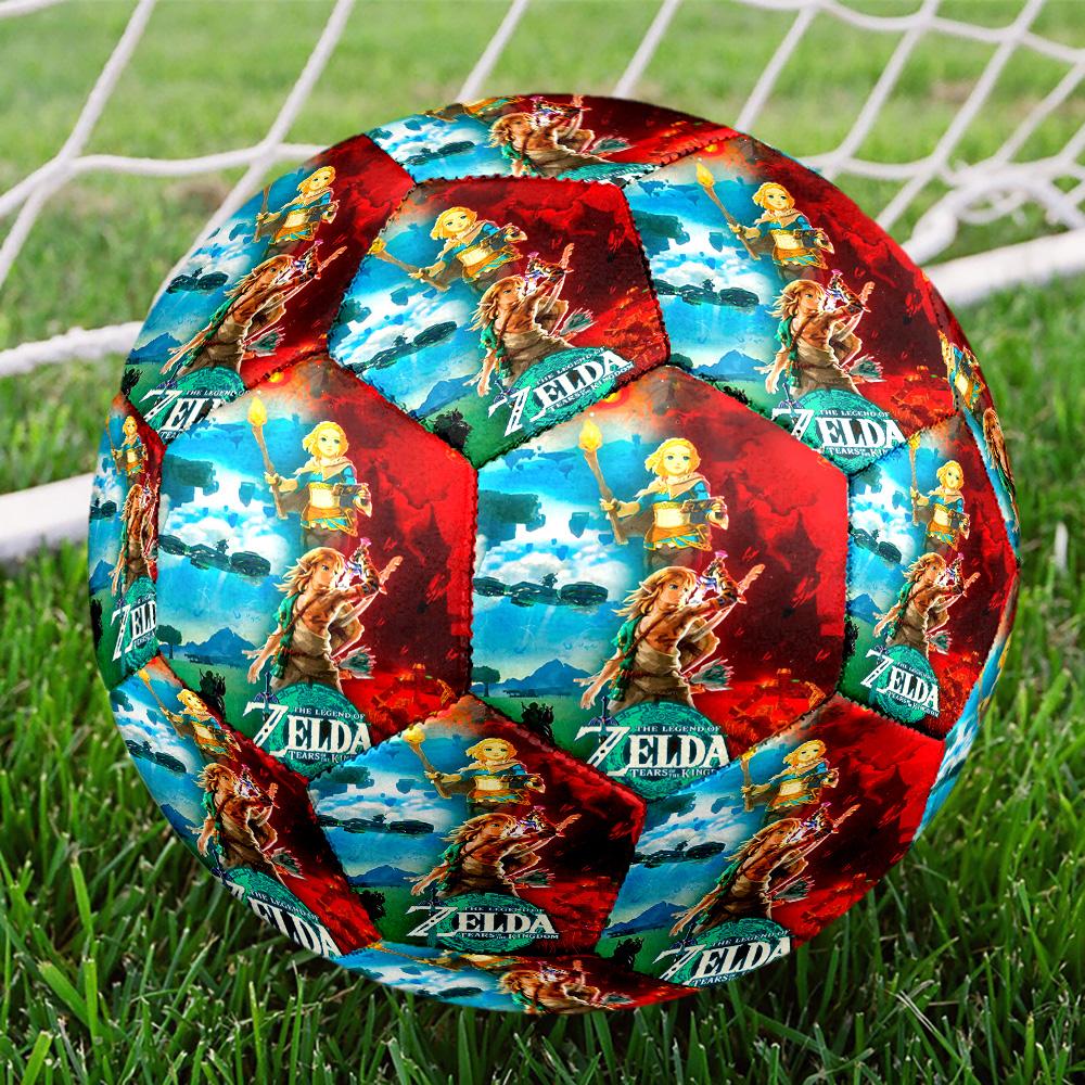 The Legend of Zelda Print Size 5 Soccer Ball, Standard Match Football for Sports Game and Team Practice, Ideal Gift for Soccer Fans