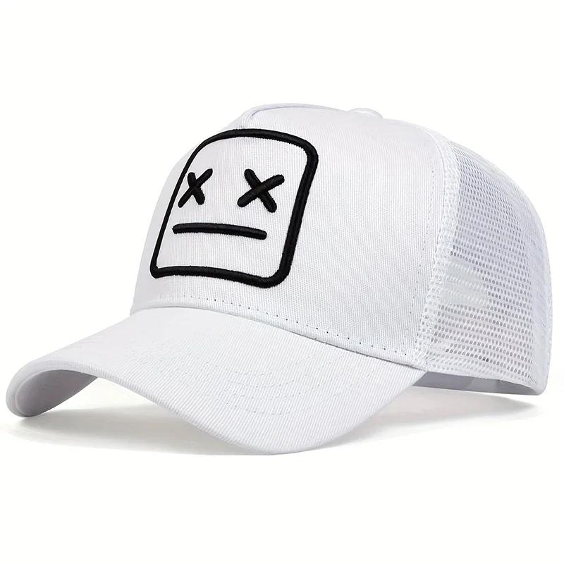 Unisex XX Embroidery Baseball Net Caps Spring Summer Outdoor Sunscreen Hat Adjustable Casual Trucker Hats
