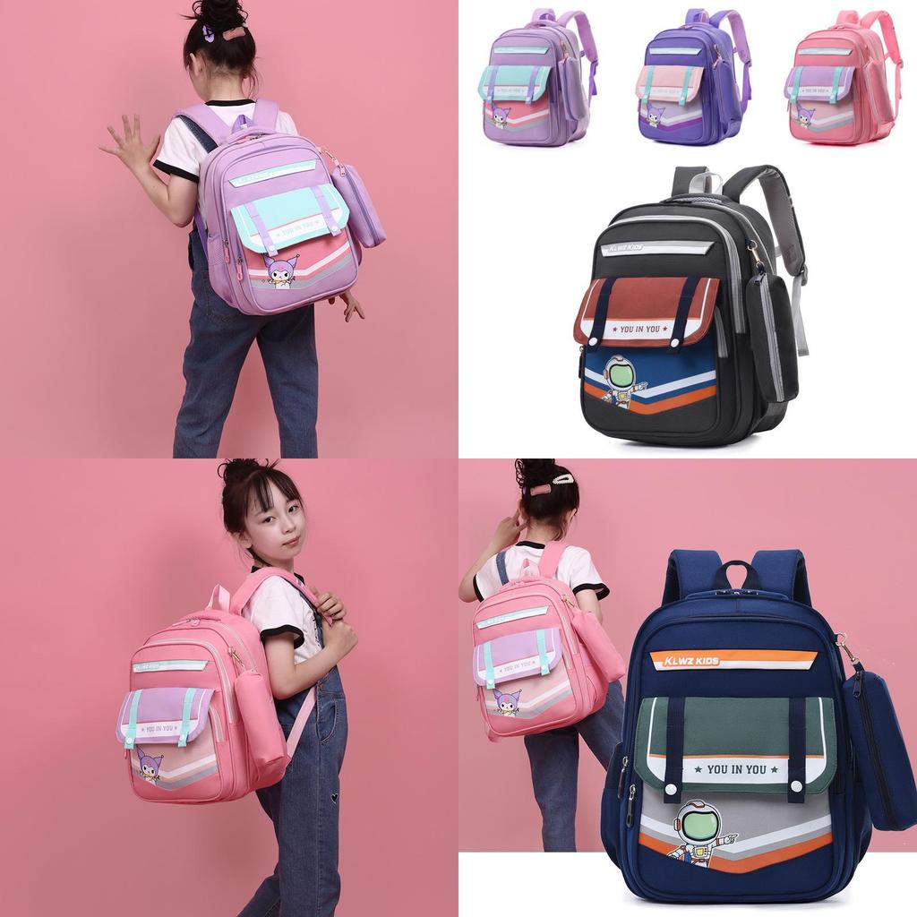 Adorable 2024 Cartoon Backpack For Kids Big Capacity Oxford Fabric School Bag