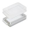 Butter Keeper Butter Stick Holder with Transparent Lid Butter Dish for Refrigerator BPA-Free Butter Storage Rack for Cheese Margarine