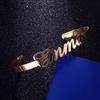 Name Bracelets Bangles Rose Gold/Gold/ Silver Color Stainless Steel Bracelet Personalized Jewelry for Girls Boy BFF