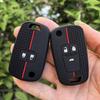 Silikonowe etui na kluczyk samochodowy 2/3 przyciski Fob Do Chevrolet Cruze Buick Opel Astra Corsa Antara Zafira Meriva Insignia Uchwyt na kluczyk
