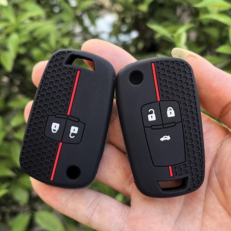 Silikonowe etui na kluczyk samochodowy 2/3 przyciski Fob Do Chevrolet Cruze Buick Opel Astra Corsa Antara Zafira Meriva Insignia Uchwyt na kluczyk