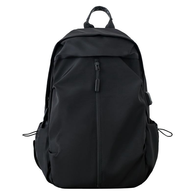 Schoolbag Casual Student Backpack Male Trend College Student Schoolbag Stylish Simple Commuter Large Capacity Nylon Backpack