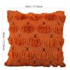 Plush Pillowcase With Pumpkin  Embroidery Halloween Decoration