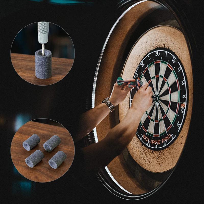 5 Stück Tragbarer Professioneller Dartschärfer für Stahlspitzen Multifunktionale Schärfsteine Dart Zubehör Sandstein Schleifstein