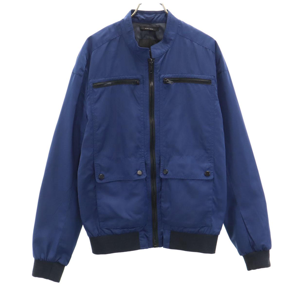

ZARA MAN BASIC Блузон M Темно-синяя Куртка Мужская Б/У