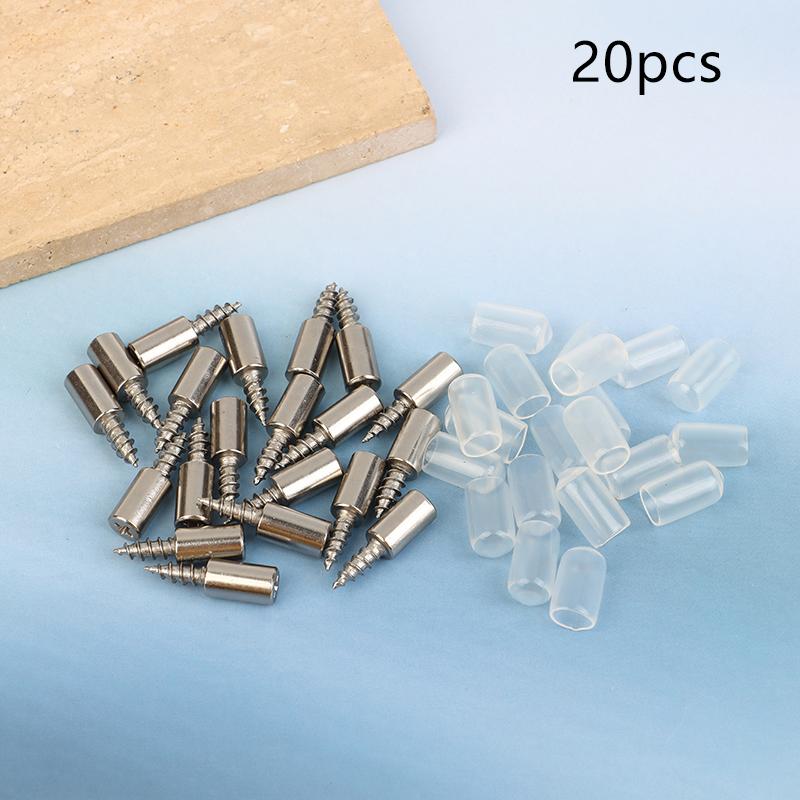 20/30Pcs Support Multifunction Fixed Cabinet Rack Nail Self-Tapping Integrated Screw Clapboard Holder Laminate Support Nail