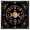 Tovaglia Tarot Tovaglia Altari Fasi Lunari Fiore Astrologia Tovaglia Tappeto per Carte Divinatorie Arazzo Decorazione Murale