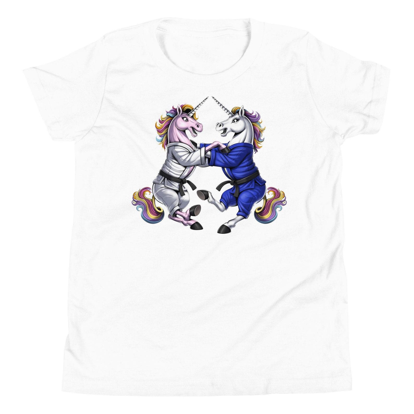 Unicorn Jiu-Jitsu Kids T-Shirt, Brazilian Jiu-Jitsu Boys Tee, Judo Girls Shirt, Wrestling Martial Arts Shirt, BJJ Clothing, Unicorn Clothes 100