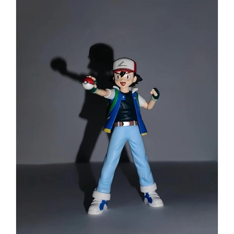 14cm Pokemon Ash Ketchum Action Figure Full Body Portrait Garage Package Statue Model Decoration Doll Collection Playthings Children Gifts