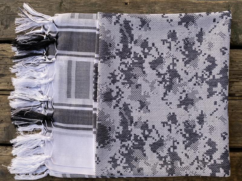 Military Camouflage Tassel Scarf - Outdoor Arab Shawl, Headscarf for Spring & Summer