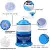 Ice Shaver Snow Cone Hand Crank Ice Crusher Portable Ice Machine with Shaved Ice Bowl Cone Maker for Home Office Outdoor Camping