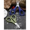 3CR13 Edelstahl Mini Angelschere PP Komfortgriff Fischschnurschneider Handwerkzeuge zur Fischkontrolle