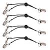 Multifunction Adjustable Bed Sheet Clips Fasteners Suspender Clip On Holders Grippers Straps(Black )