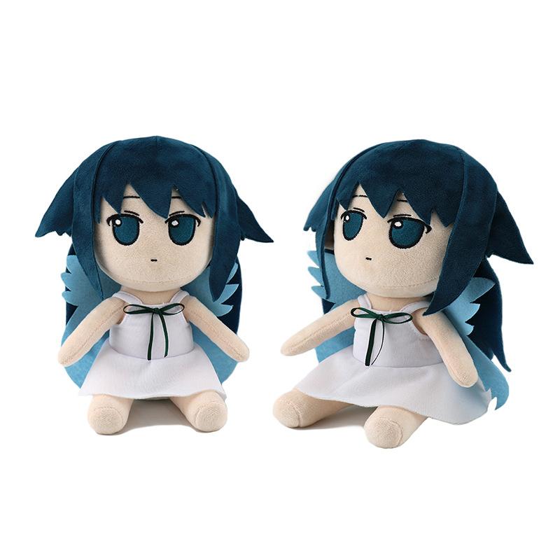 Saya No Uta Plush Doll Anime Character Fufu Cute Cartoon Stuffed Toy Sitting Pose Cotton Doll Home Decoration Collectible Gifts