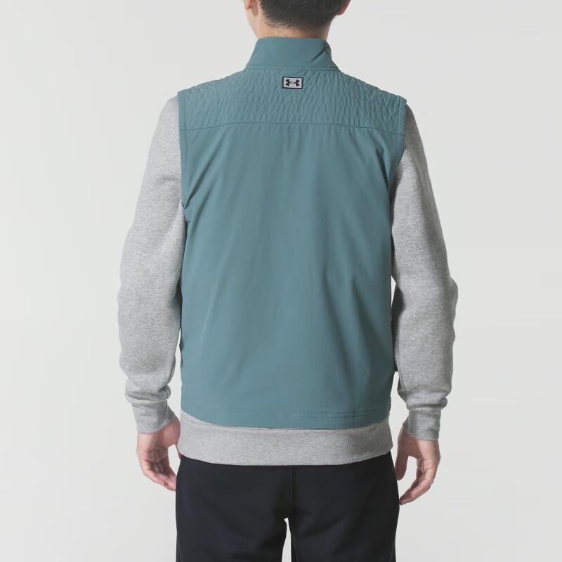 Under Armour Stand Collar Zipper Solid Color Breathable Loose Golf Shirt Men tops 6005670-587