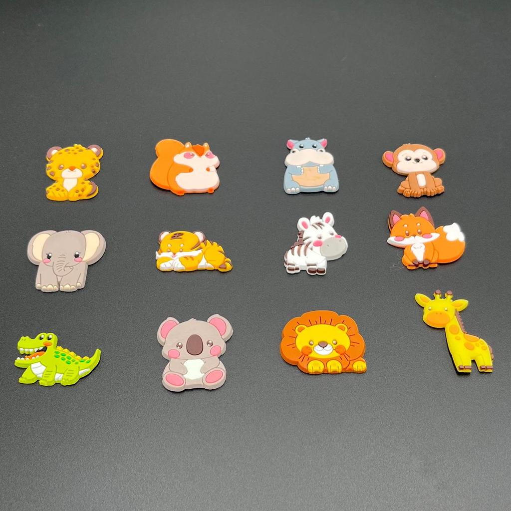 Cross-Border PVC Soft Rubber Stickers & Accessories for Phones, Water Bottles, Shoes, and Clothing