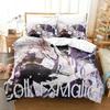 3D Print Anime Game Collar X Malice Bedding Set Printed With Pillowcase Bed Duvet Cover Soft Single Double Queen Super King Size