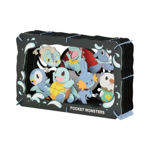 Ensky Pokemon PT-L08 TYPE:WATER, Approximately H100 X W160 X D42mm, Made of Paper