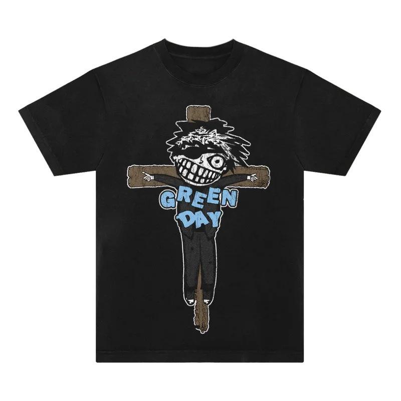 Personalizzato Verde Giorno Punk Rock Band Stampato Uomo e Donna