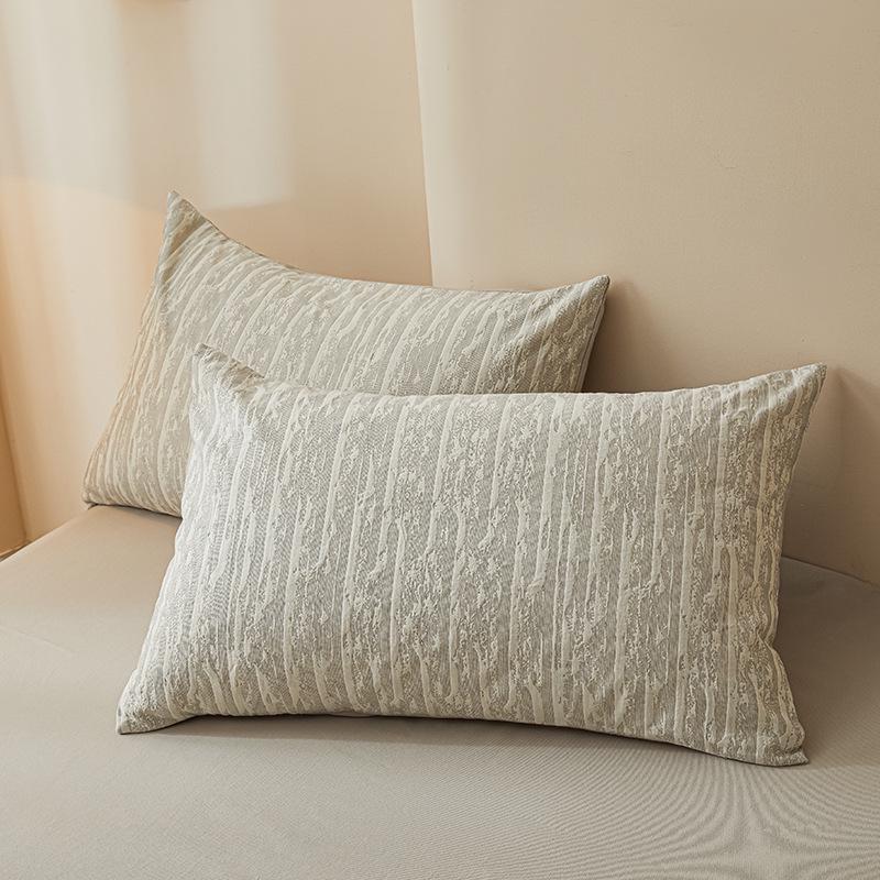 2025 Style Pure Cotton Double Gauze Flannel Bedding Set - Winter Duvet Cover and Bed Sheet, 100% Cotton