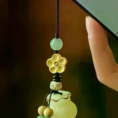 Kreativ Lucky Bodhi Flower Telefonkedja Kinesisk stil Lycka till Fortune Bodhi hänge Telefon Berlocker Dekoration