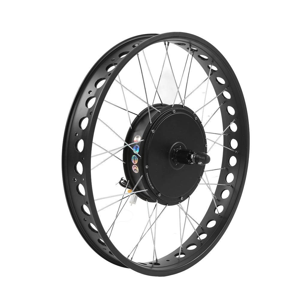 48V 1500W 26in Rear Motor Wheel Conversion Kit 35A Controller LCD3 Intelligent Panel for Snowmobile