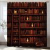 Ähnlich wie Vintage-Bibliothek Duschvorhang, Altes Buch Bücherregal Kerzen Zuhause Polyester Stoff Badezimmer Dekorativer Vorhang Mit Haken