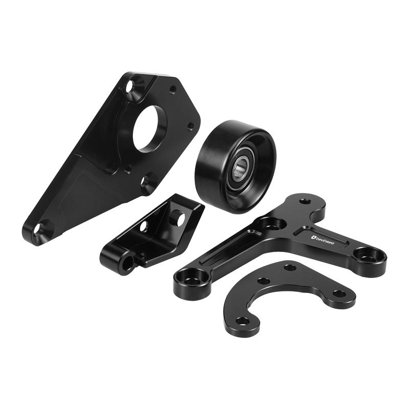 BEVINSEE Low Mount Alternator and Power Steering Relocation Bracket Kit for 1998-2002 LS1 Camaro Z28