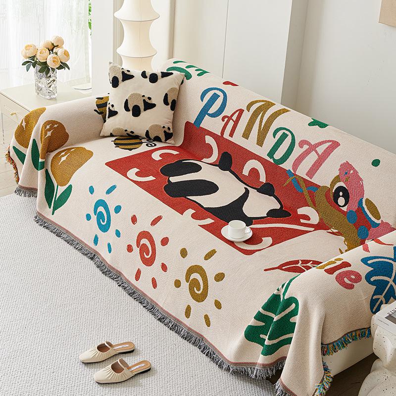 

High-End All-Season Anti-Scratch Sofa Cover with Custom Cushion 90*90cm [Knee Blanket]