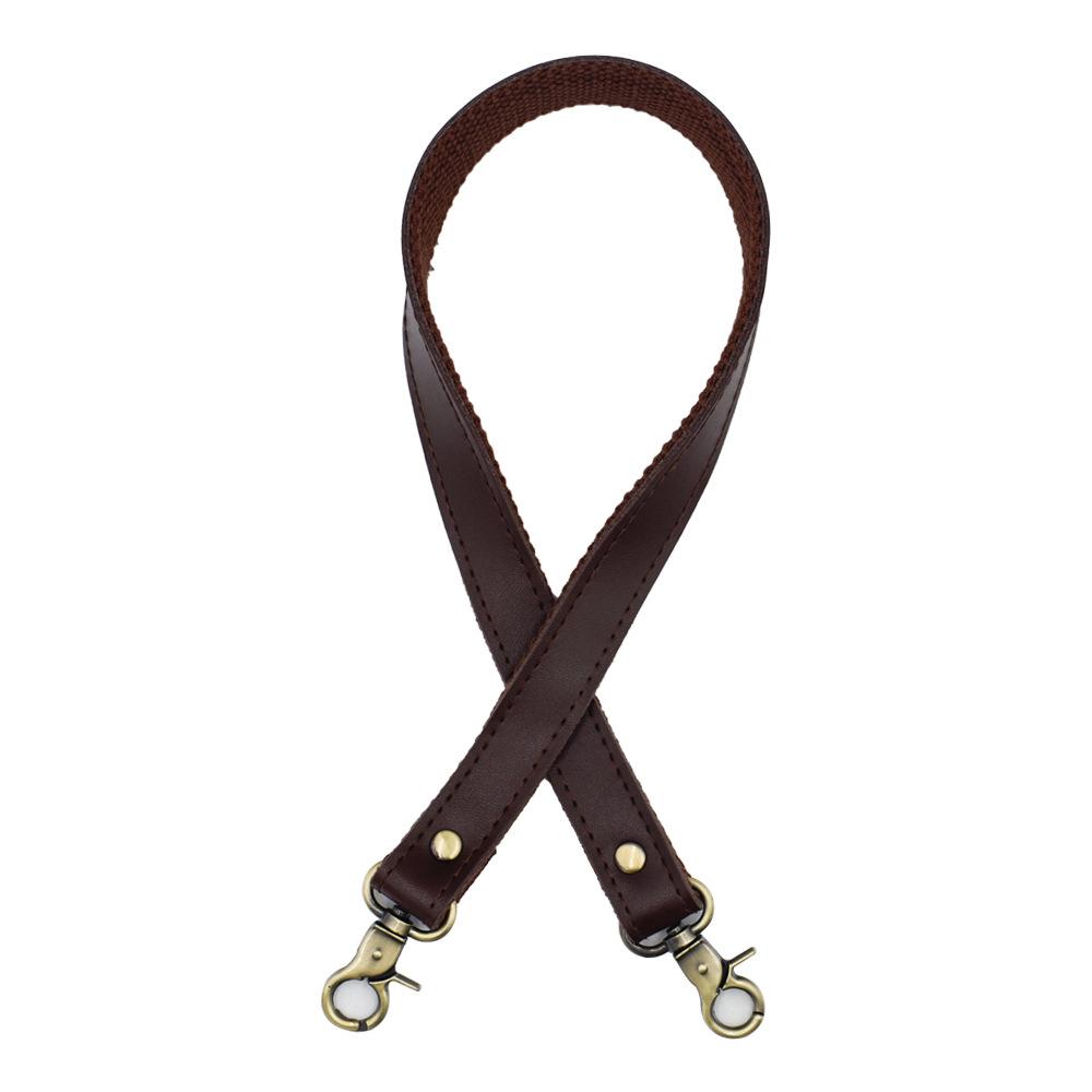 

2Pcs 58cm Cow Leather Canvas Replacement Handles Purse Straps Handbags Shoulder Bag Strap Accessories with Antique Bronze Buckle света кофе