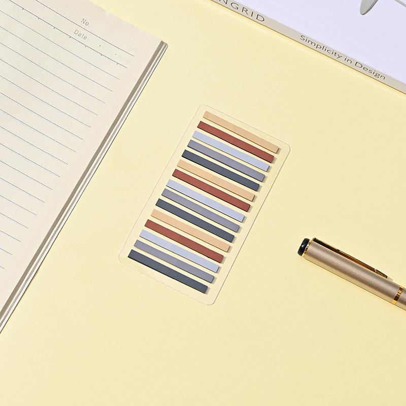 200 Sheets Morandi Transparent Fluorescent Index Tabs Pet Arrow Flags Sticky Note For Page Marker Planner Stickers Office School