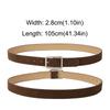 Trendy Pin Buckle Suede Leather Belt Casual Luxury Design Business Waist Belt Retro Waistband For Women