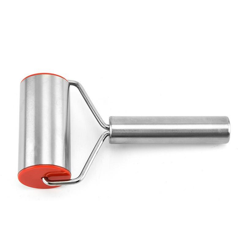 Stainless Steel Rolling Pin Pastry Pizza Fondant Bakers Roller Metal Kitchen Tool For Baking Dough Pizza Steamed Bun Rolling Pin