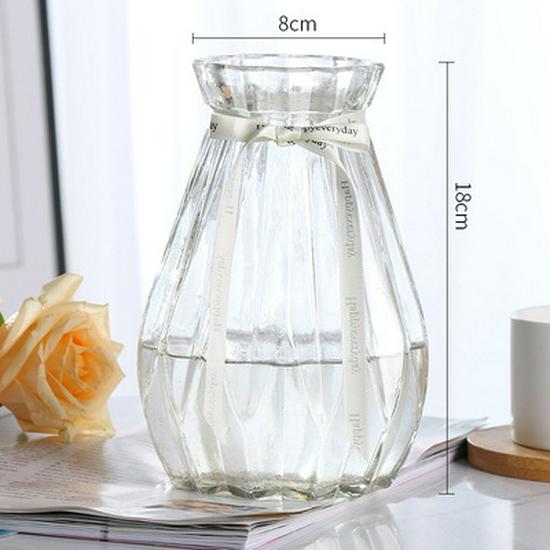 European-Style Hydroponic Pothos Vase with Dried Flowers for Living Room Decor