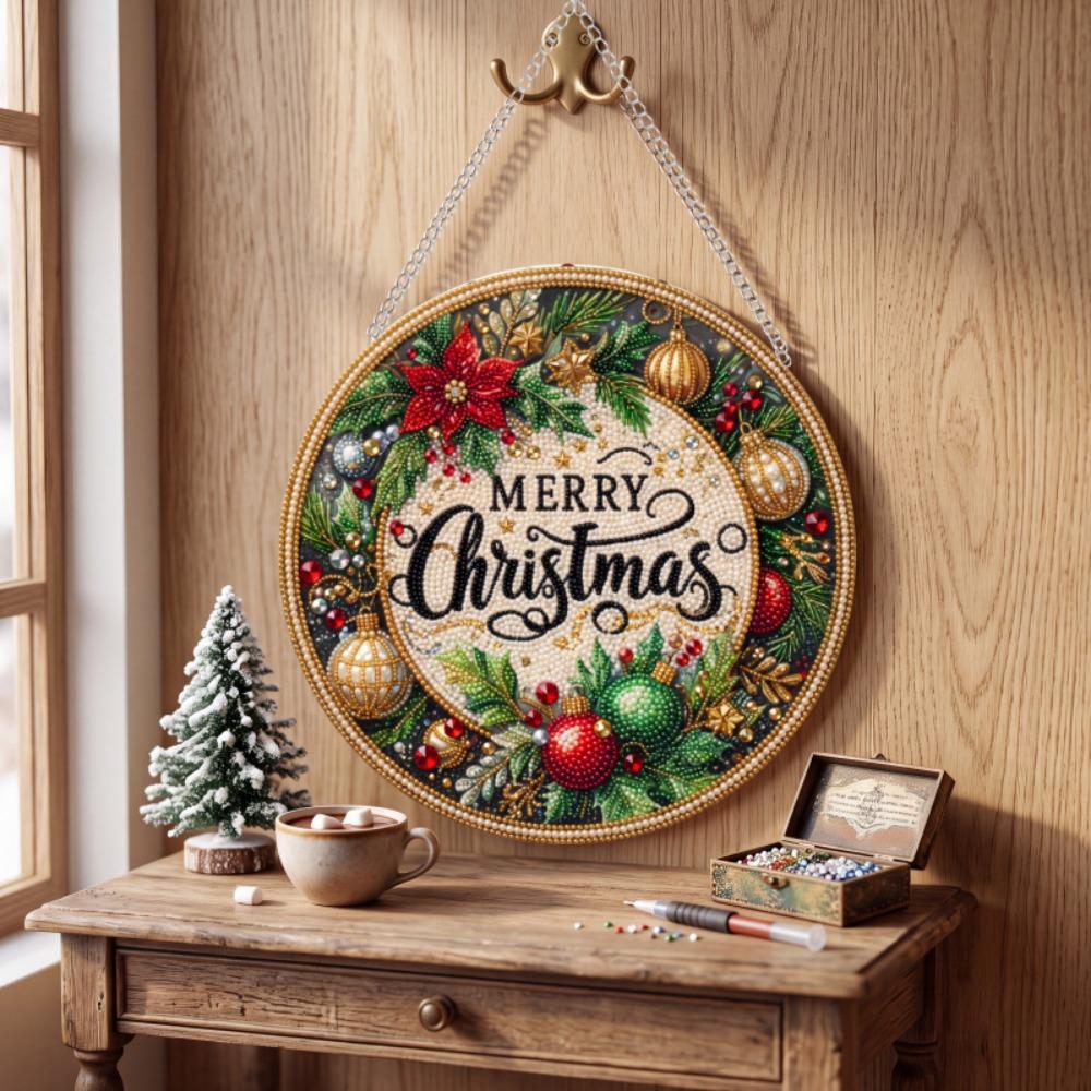 Acrylic Board Christmas Diamond Painting Set DIY Diamond Painting Craft Set  Holiday Gift