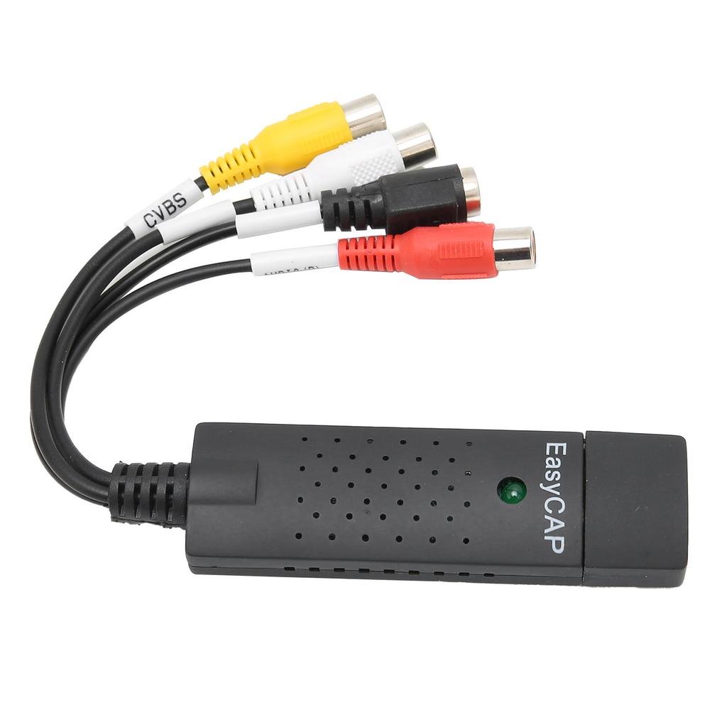 Capture Card USB2.0 4 Channel DVD VHS Stereo Audio Video Acquisition Adapter for Windows