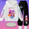 2026 New Children's Popular Anime Print Spring/Autumn Casual Hooded Sweatshirt + Sports Pants 2-Piece Set